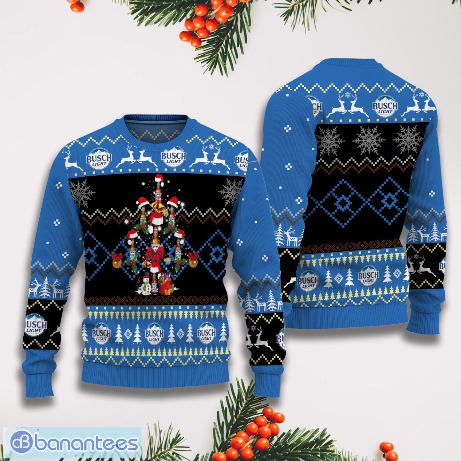 Busch Light Beer Christmas Tree Ugly Sweater Product Photo 3
