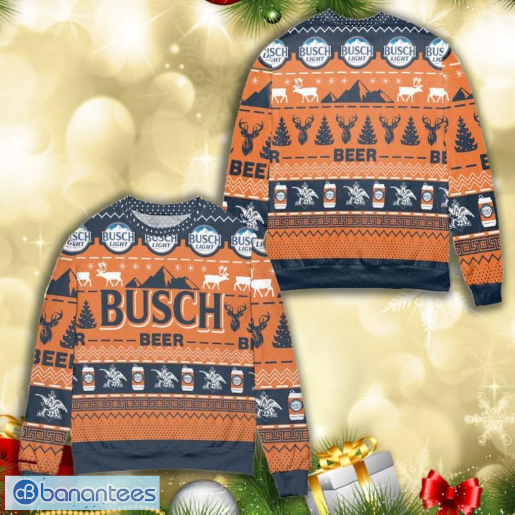 Busch Light Beer Ugly Christmas Sweater 3D