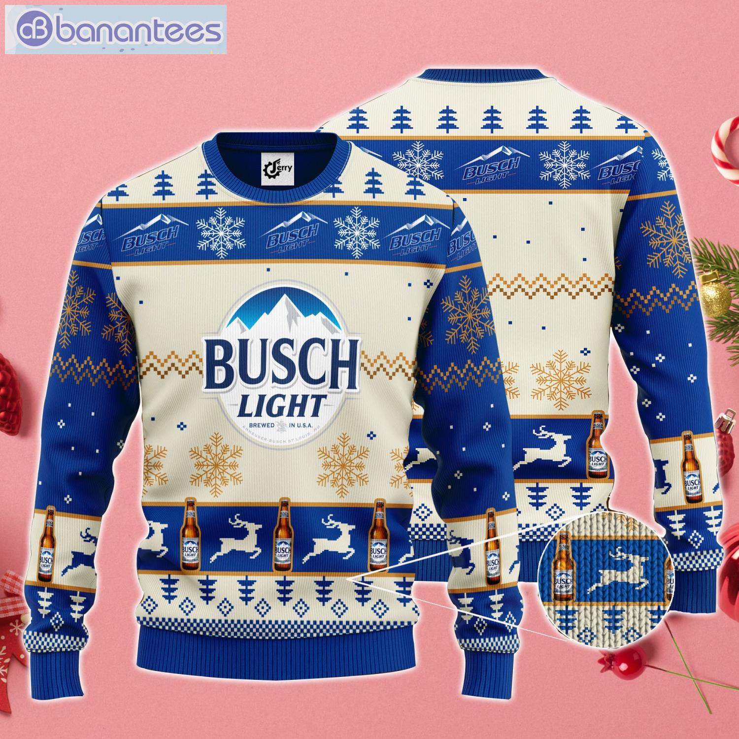 Busch Light Christmas Gift Ugly Christmas Sweater Product Photo 1