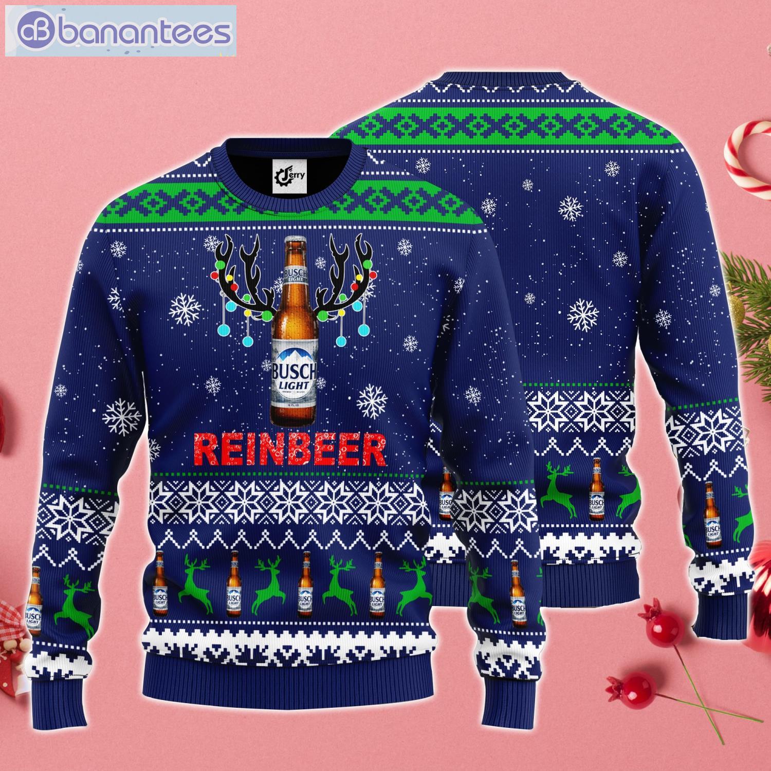 Busch Light Reinbeer Ugly Christmas Sweater Product Photo 1