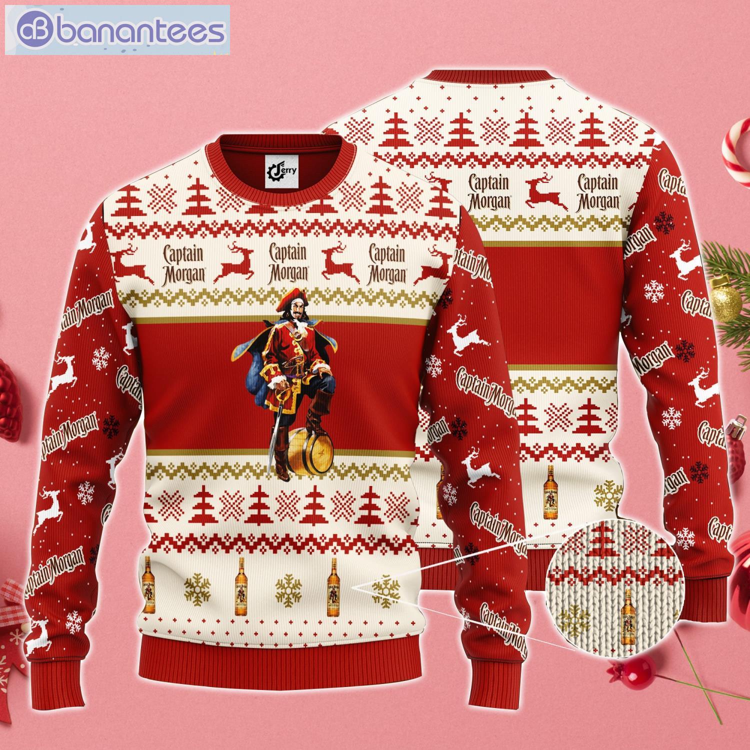 Captain Morgan Best Gift Ugly Christmas Sweater Product Photo 1