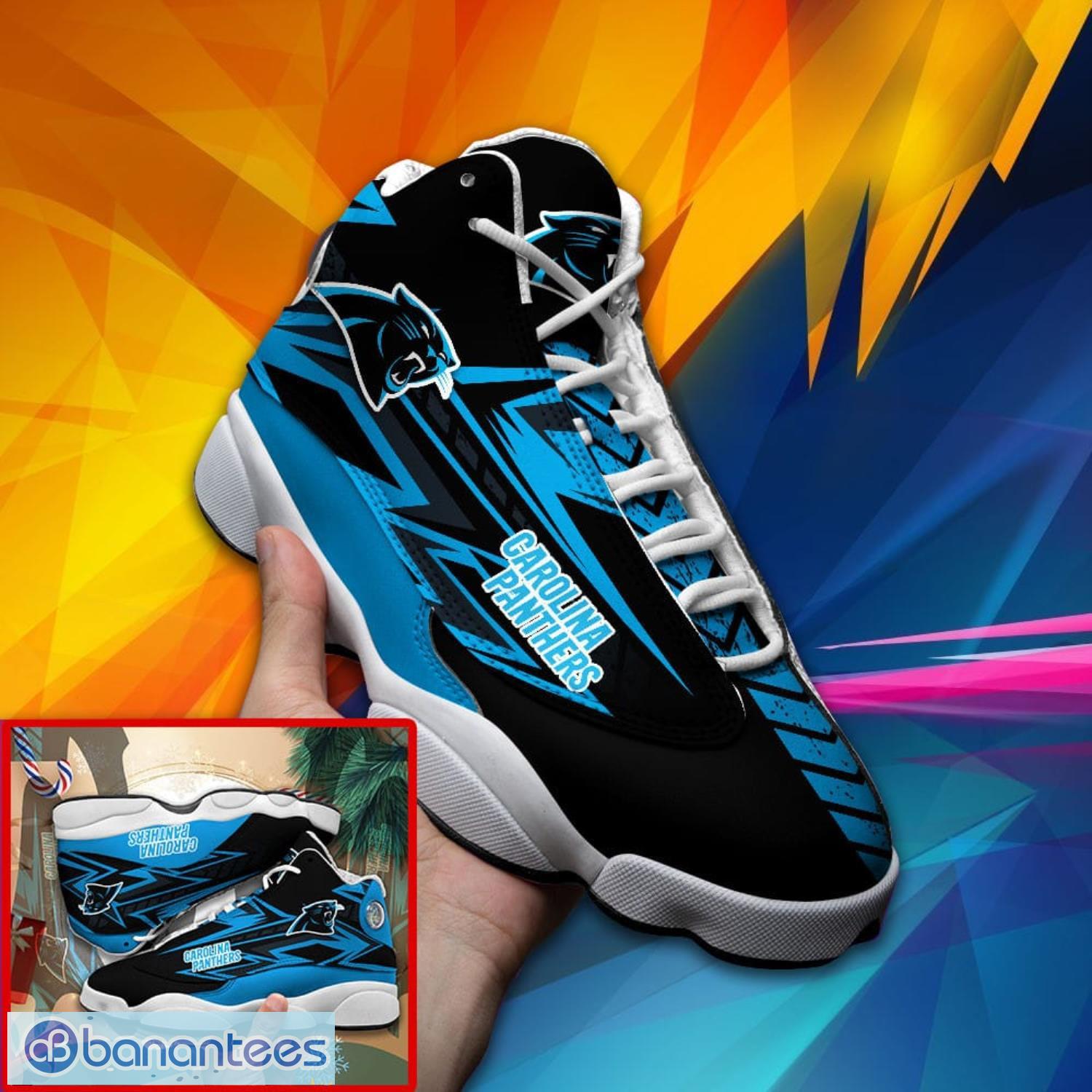 Carolina Panthers Air Jordan 13 Sneaker Shoes - Banantees