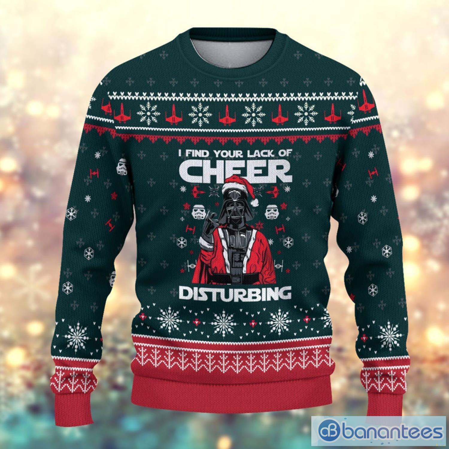 Cheer Disturbin Christmas Ugly Christmas Sweater Christmas Gifts Star Wars Gifts Product Photo 2
