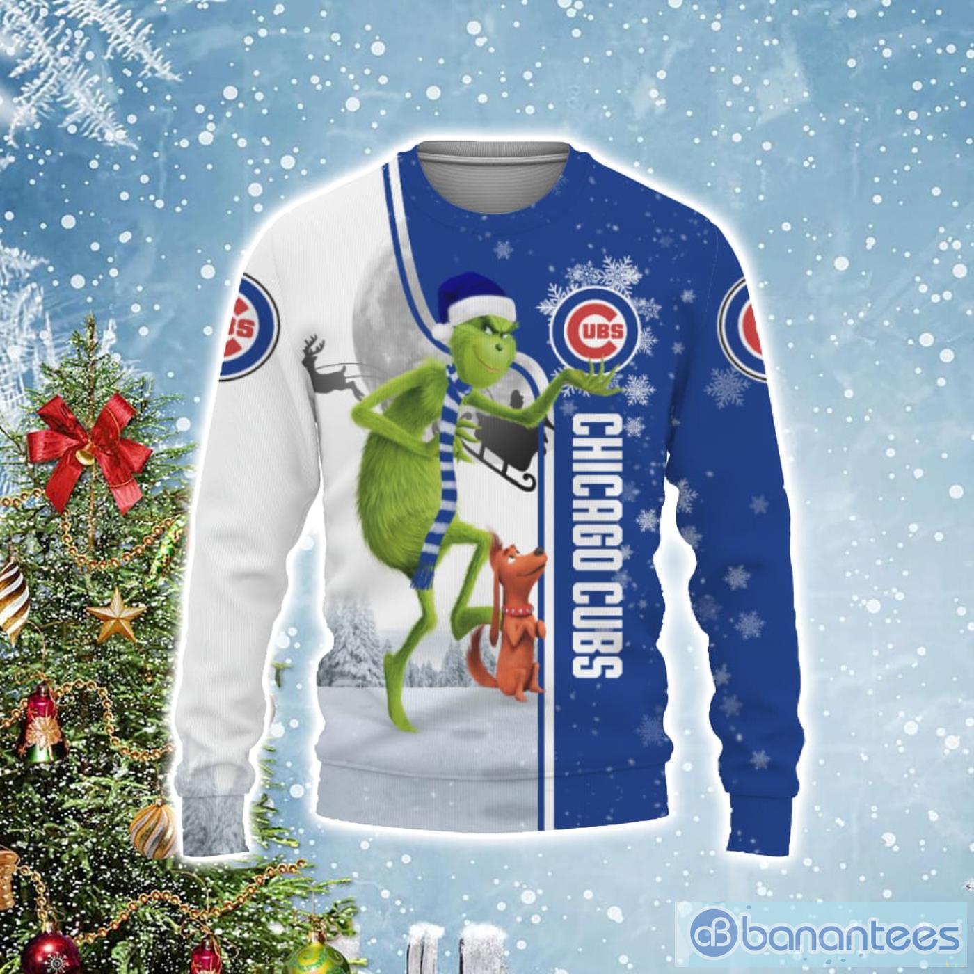 Santa Hat Texas Chicago Cubs Christmas Shirt - Banantees