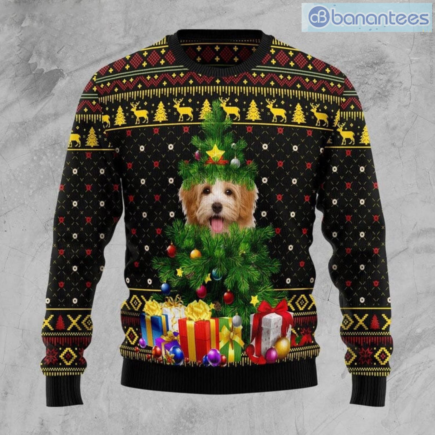 Christmas Cute Goldendoodle Pine Ugly Sweater Dog Lover Christmas Gift Product Photo 1