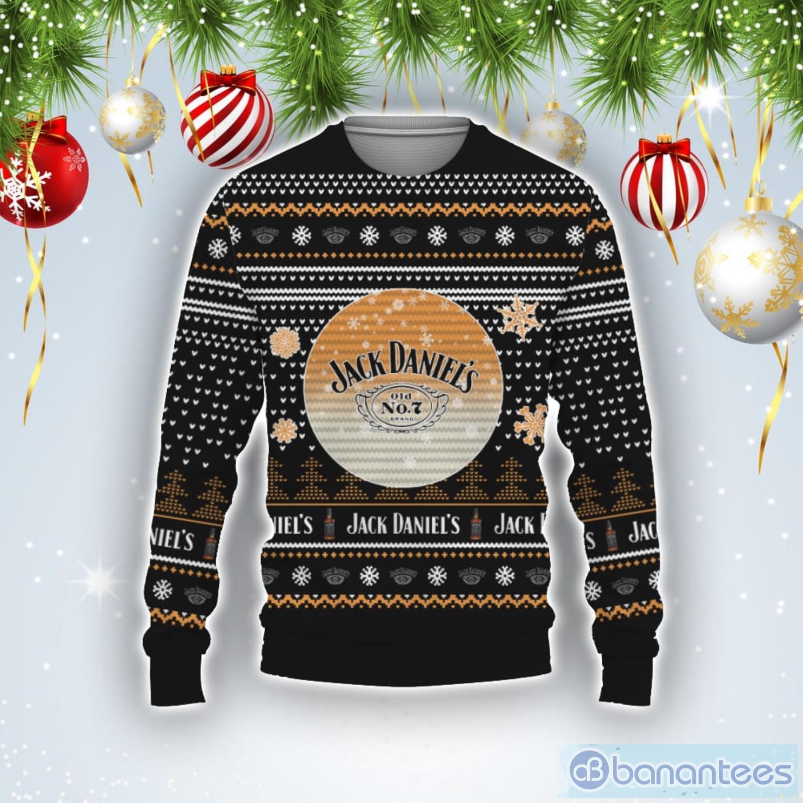 Christmas Gift Jack Daniel’s Whiskey Ugly Christmas Sweater Product Photo 1