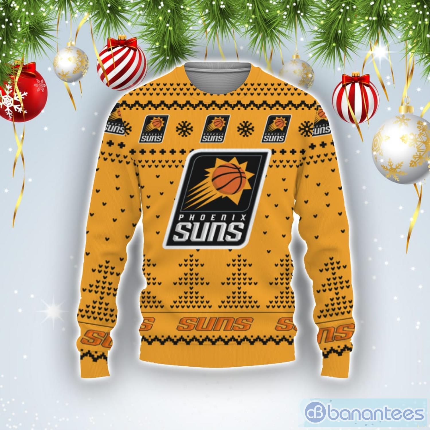 Christmas Team Logo Phoenix Sun Christmas Tree Ugly Christmas Sweater Product Photo 1