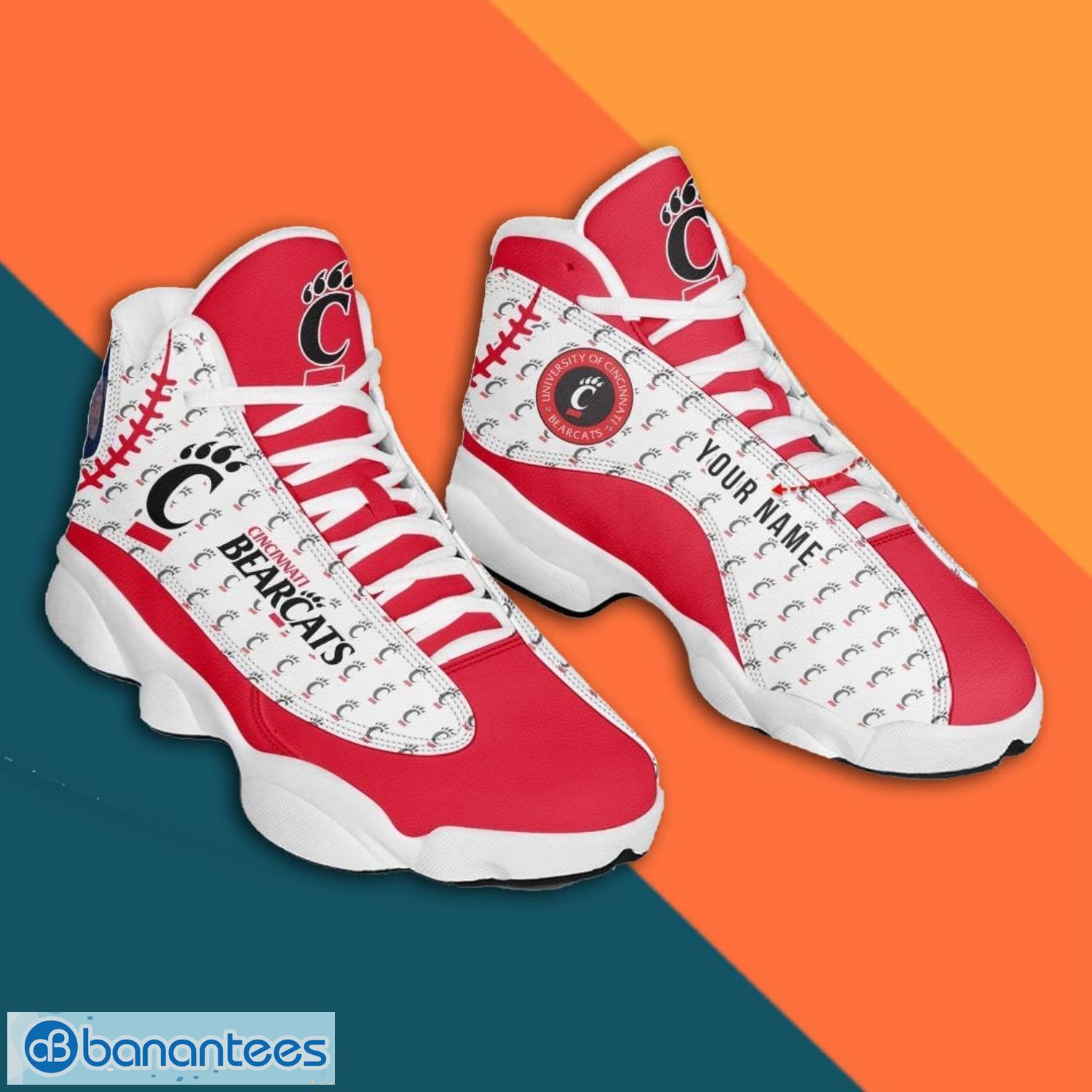 cincinnati bearcats air jordan 13 sneaker shoes 1 image Cincinnati Bearcats Air Jordan 13 Sneaker Shoes Product Photo 2