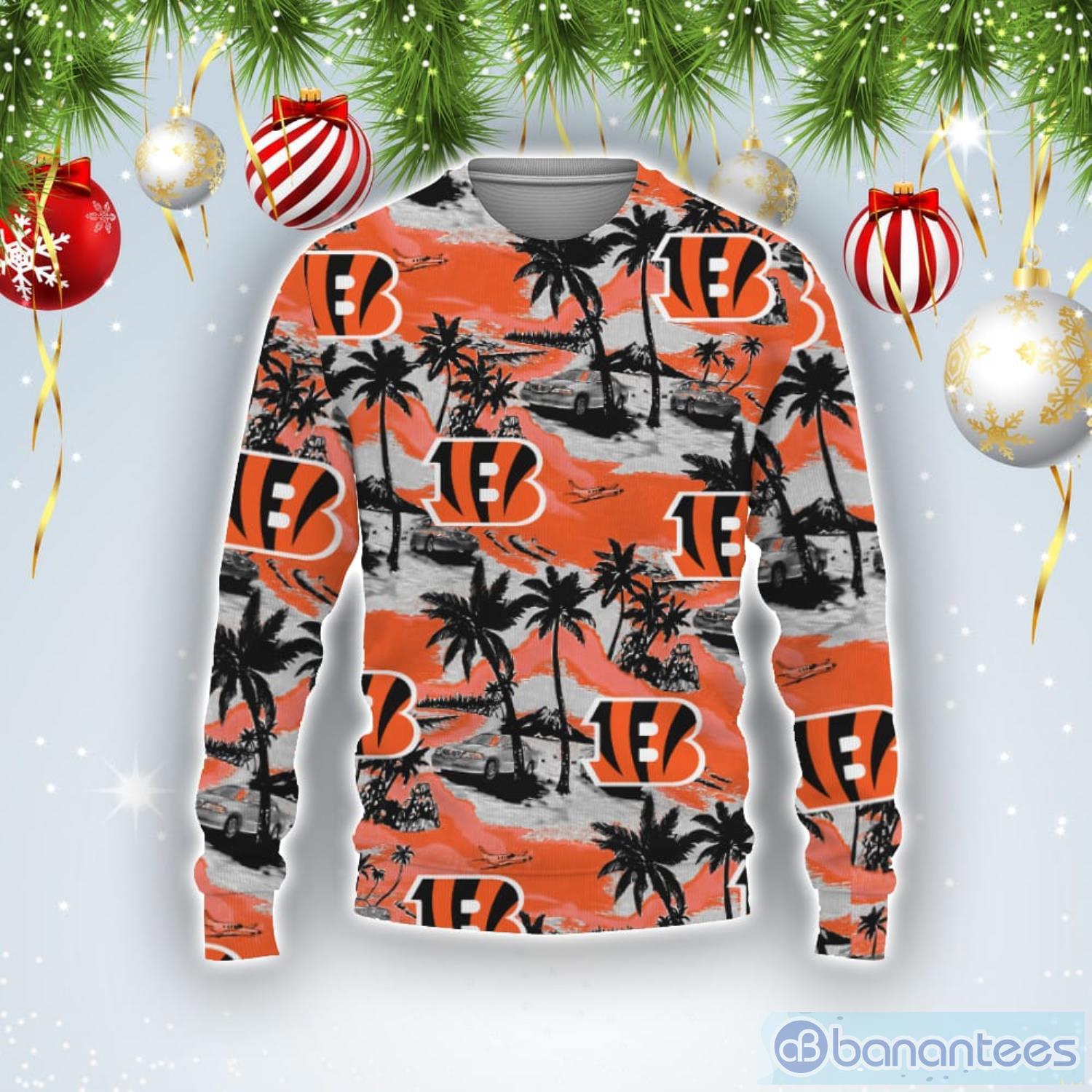 Cincinnati Bengals Tropical Patterns For Fans Sweater Product Photo 1
