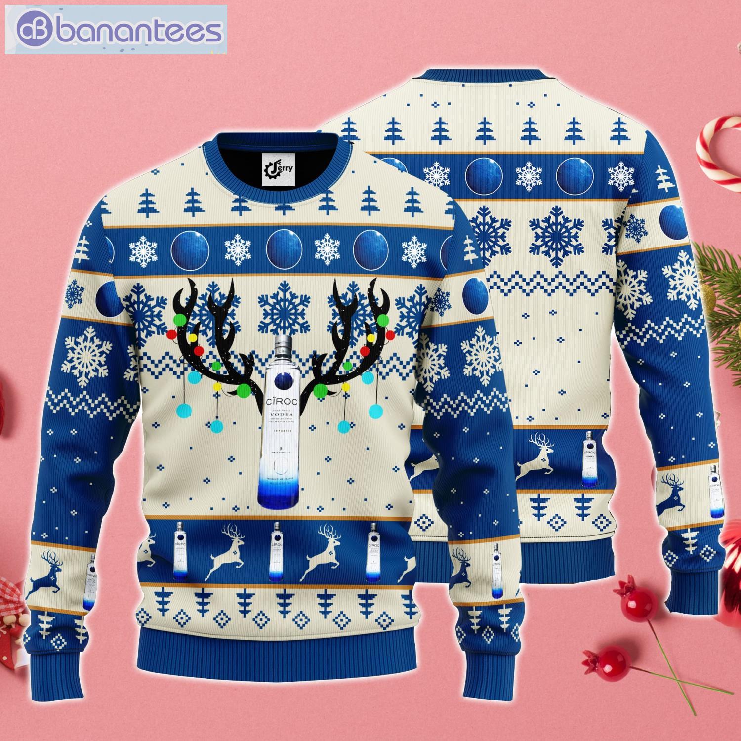 Ciroc Reindeer Ugly Christmas Sweater Product Photo 1