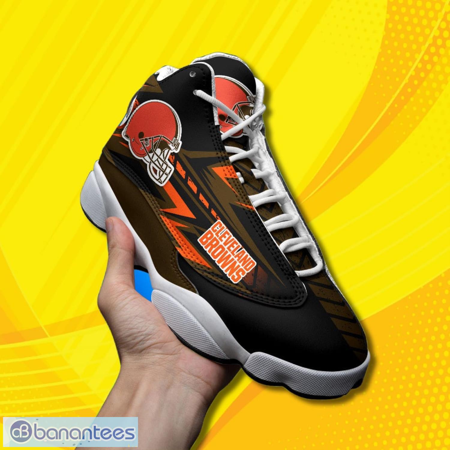 Cleveland Browns NFL Air Jordan 13 Sneakers - Banantees