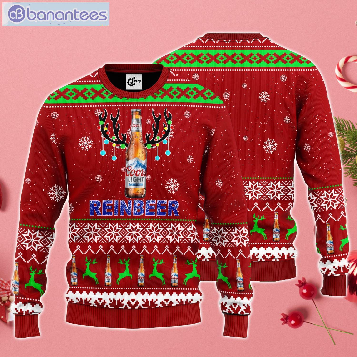 Coors Light Reinbeer Ugly Christmas Sweater Product Photo 1