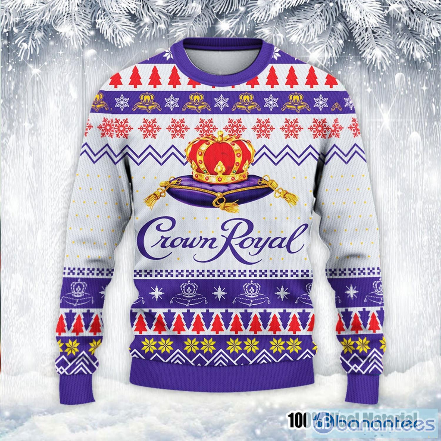 Crown Royal Whiskey Ugly Christmas Sweater Crown Royal Whiskey Christmas Sweater Product Photo 2