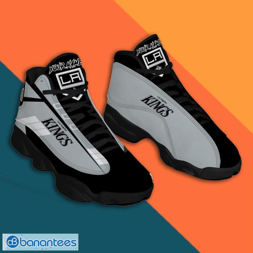Custom Name Los Angeles Kings Air Jordan 13 Sneaker Shoes - Banantees