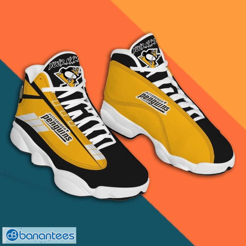 Pittsburgh Steelers Black Yellow Shoes Air Jordan 13 - Banantees