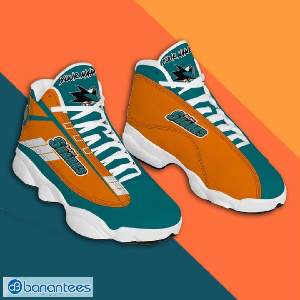 Miami Dolphins Air Jordan 13 Sneakers Shoes Custom Name