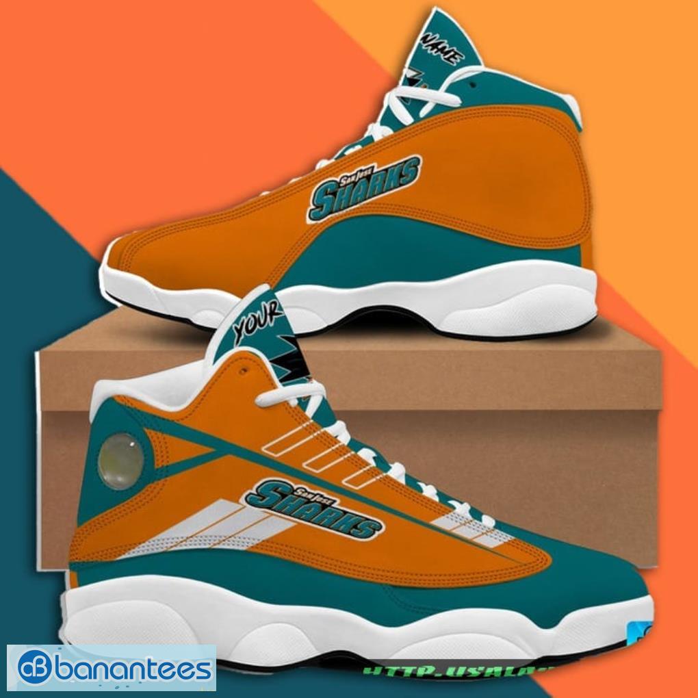 Miami Dolphins Custom Name Air Jordan 13 Shoes For Men And Women - Banantees