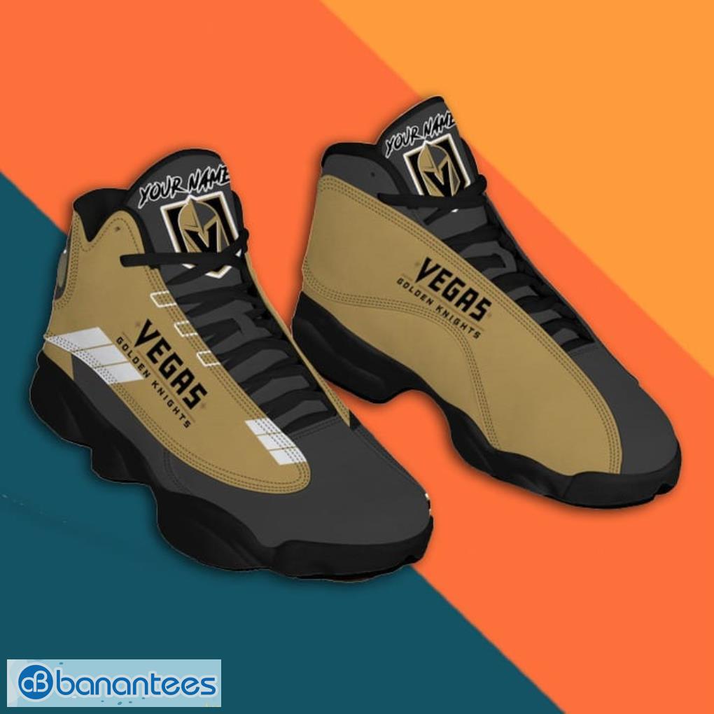 Custom Name Vegas Golden Knights Air Jordan 13 Sneaker Shoes Product Photo 1