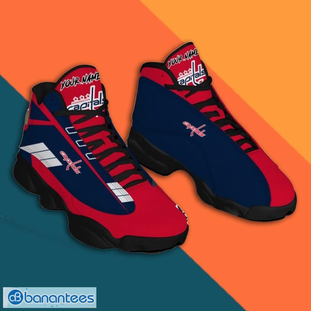 Custom Name Washington Capitals Air Jordan 13 Sneaker Shoes Product Photo 1