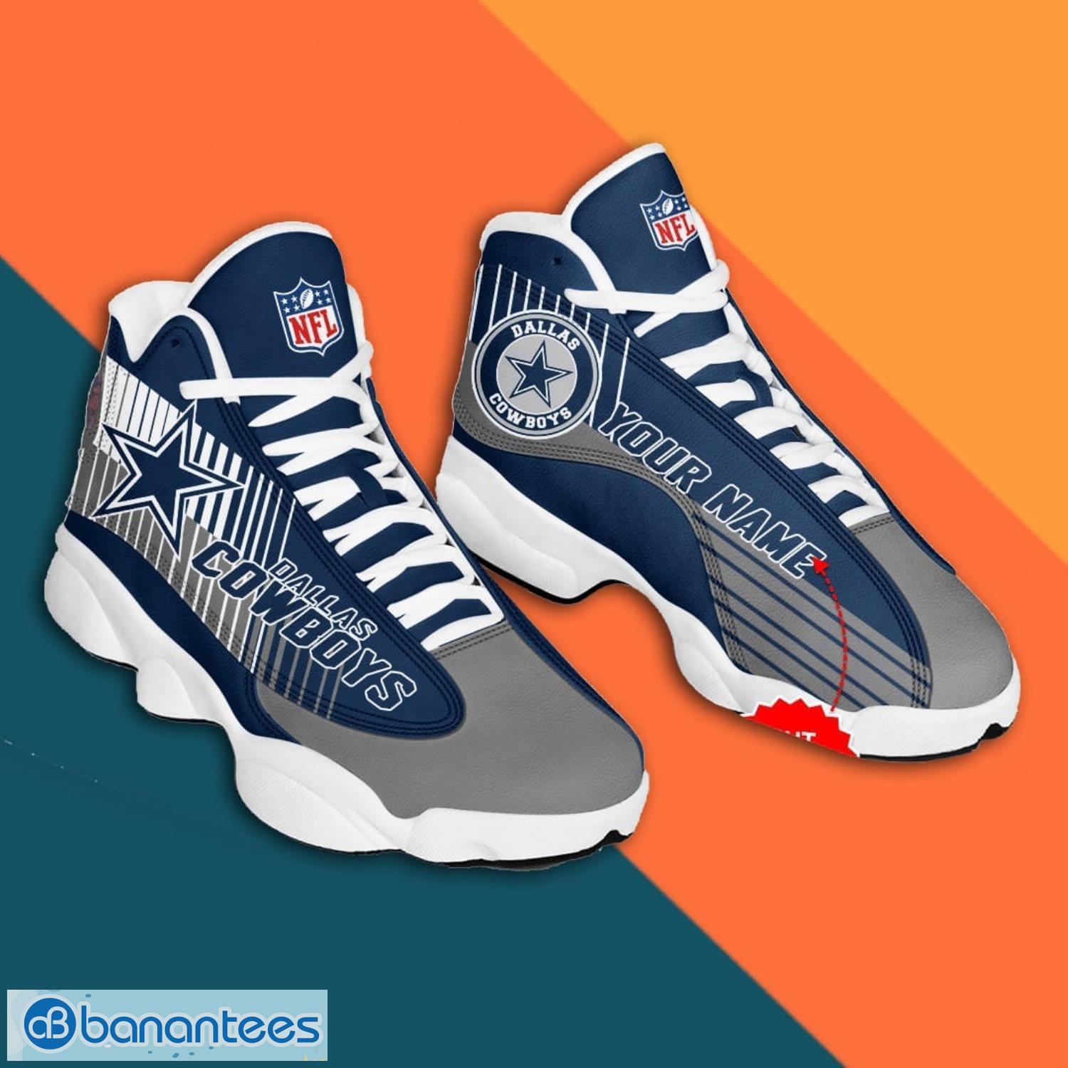 Dallas Cowboys NFL 3D Air Jordan 11 Sneakers For Men And Women - Banantees