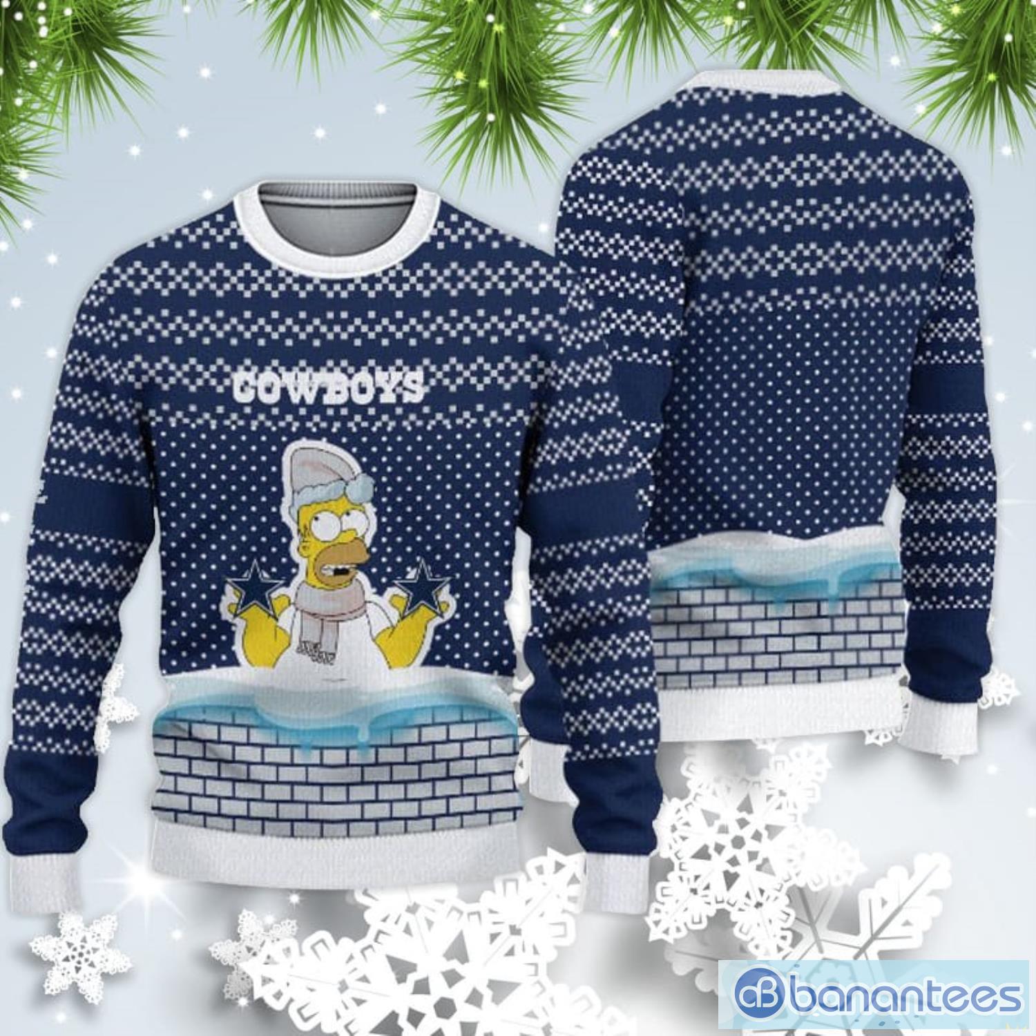 Dallas Cowboys Christmas Simpson Sweater For Fans Product Photo 1