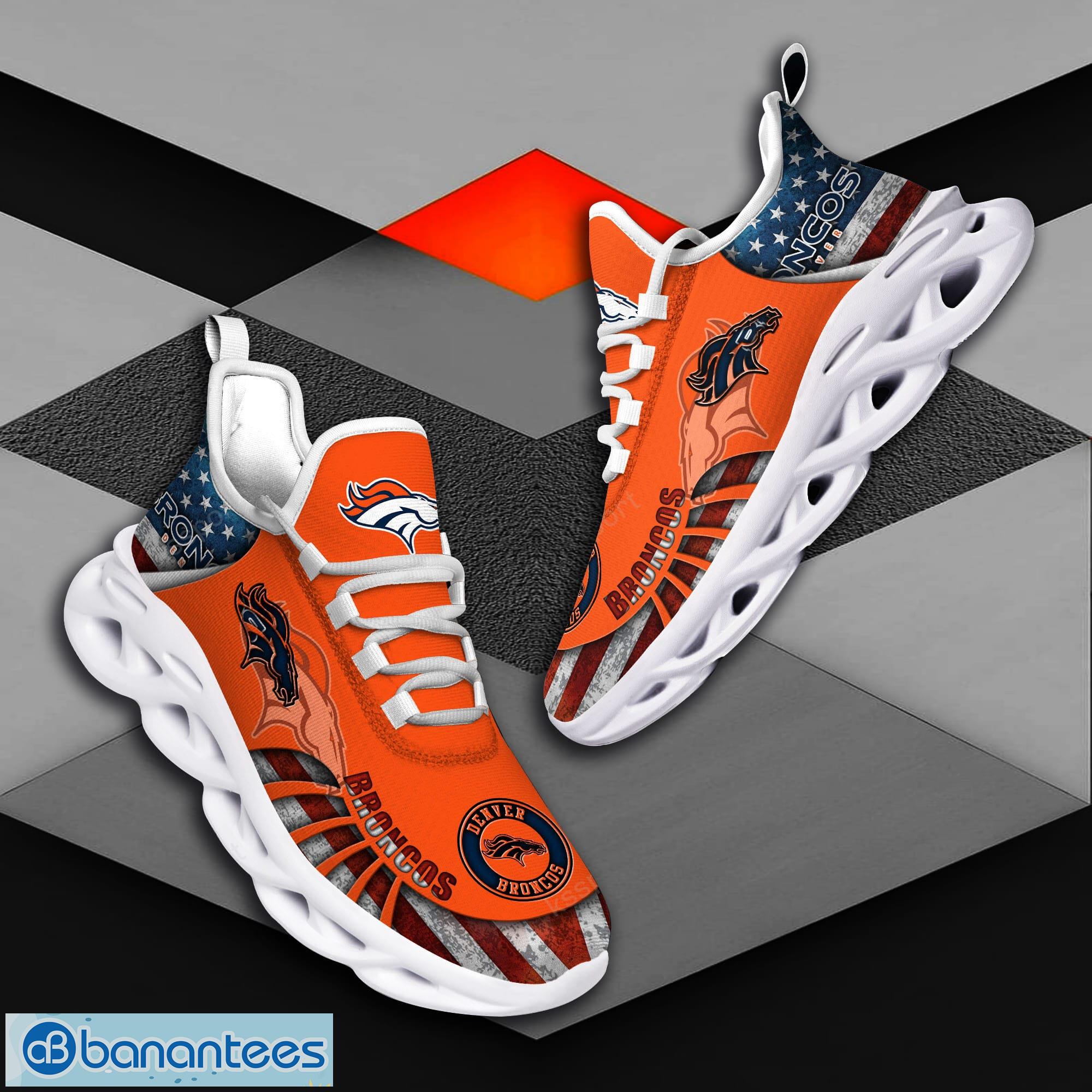 Denver Broncos NFL Striped Style Special Max Soul Shoes Running Sneakers  For Men And Women - YesItCustom