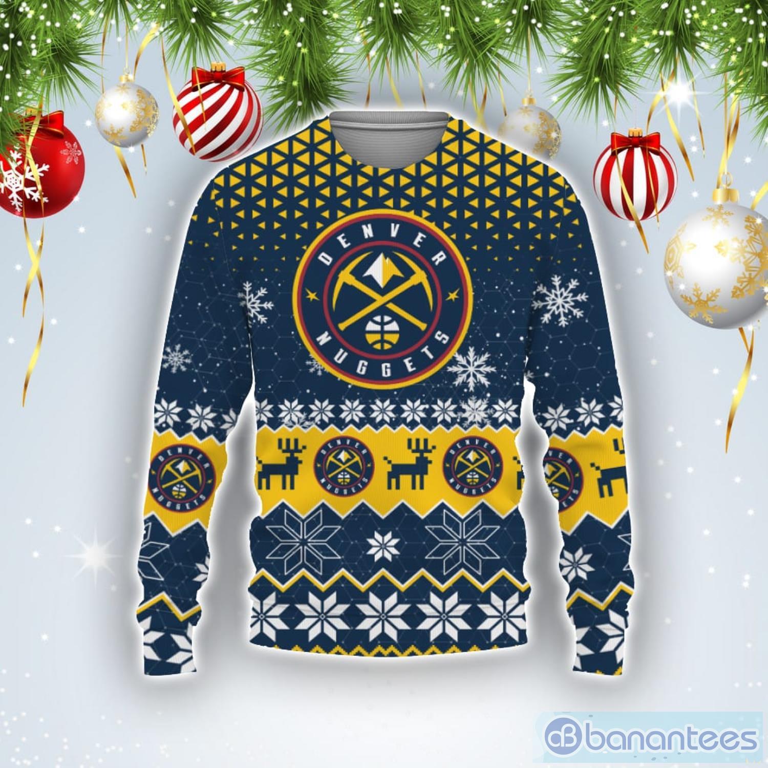 Denver Nuggets Sports Football American Ugly Christmas Sweater Product Photo 1