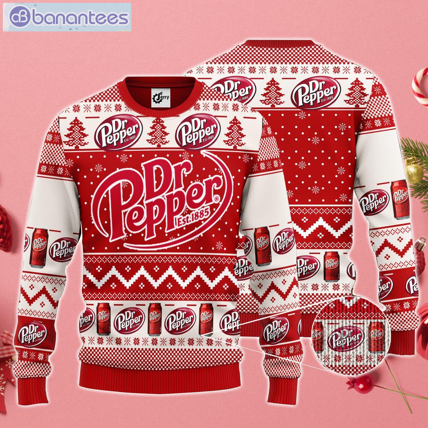 Dr Pepper Ugly Christmas Sweater For Dr Pepper Lover Product Photo 1
