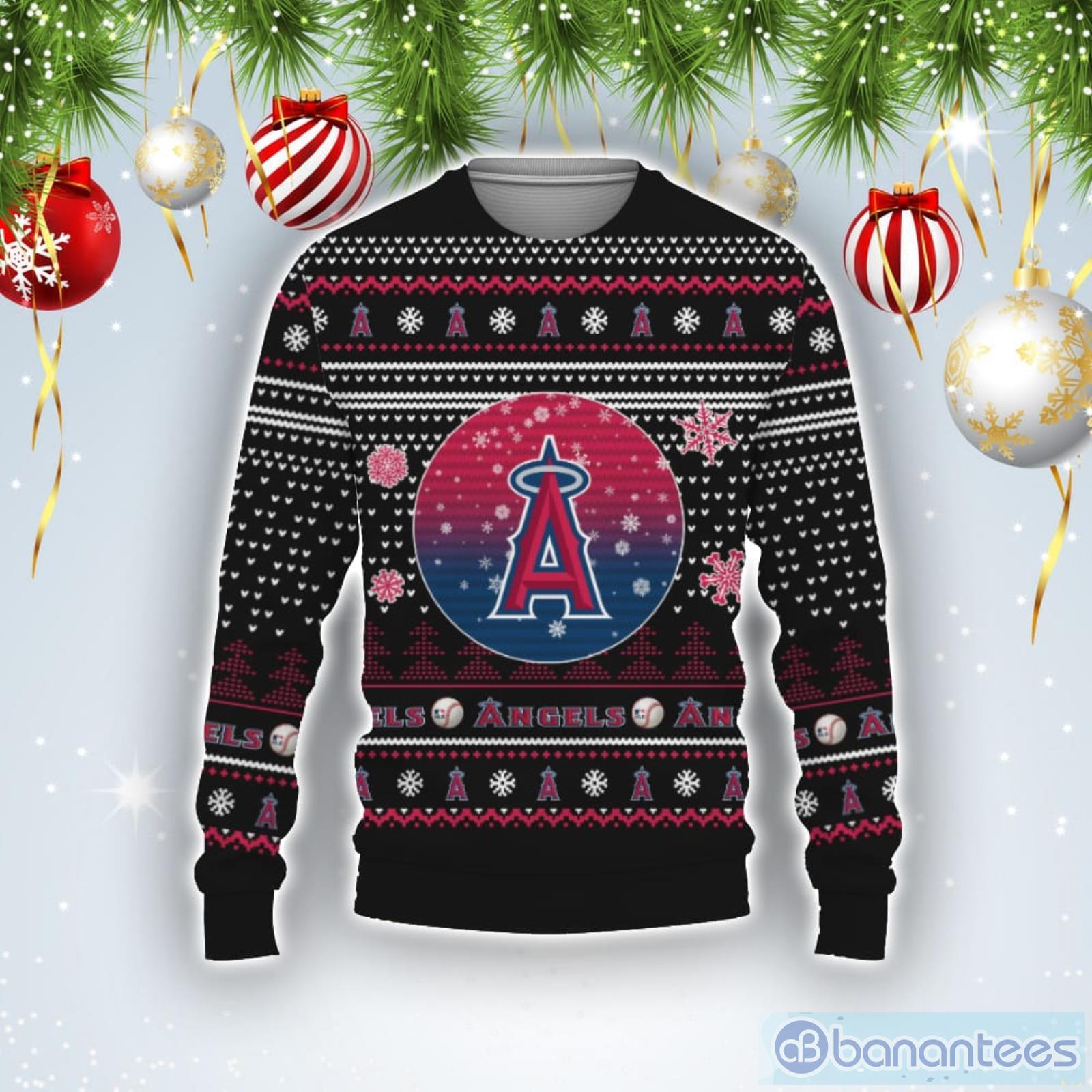 For Fans Baseball American Los Angeles Angels Ugly Christmas Sweater Product Photo 1