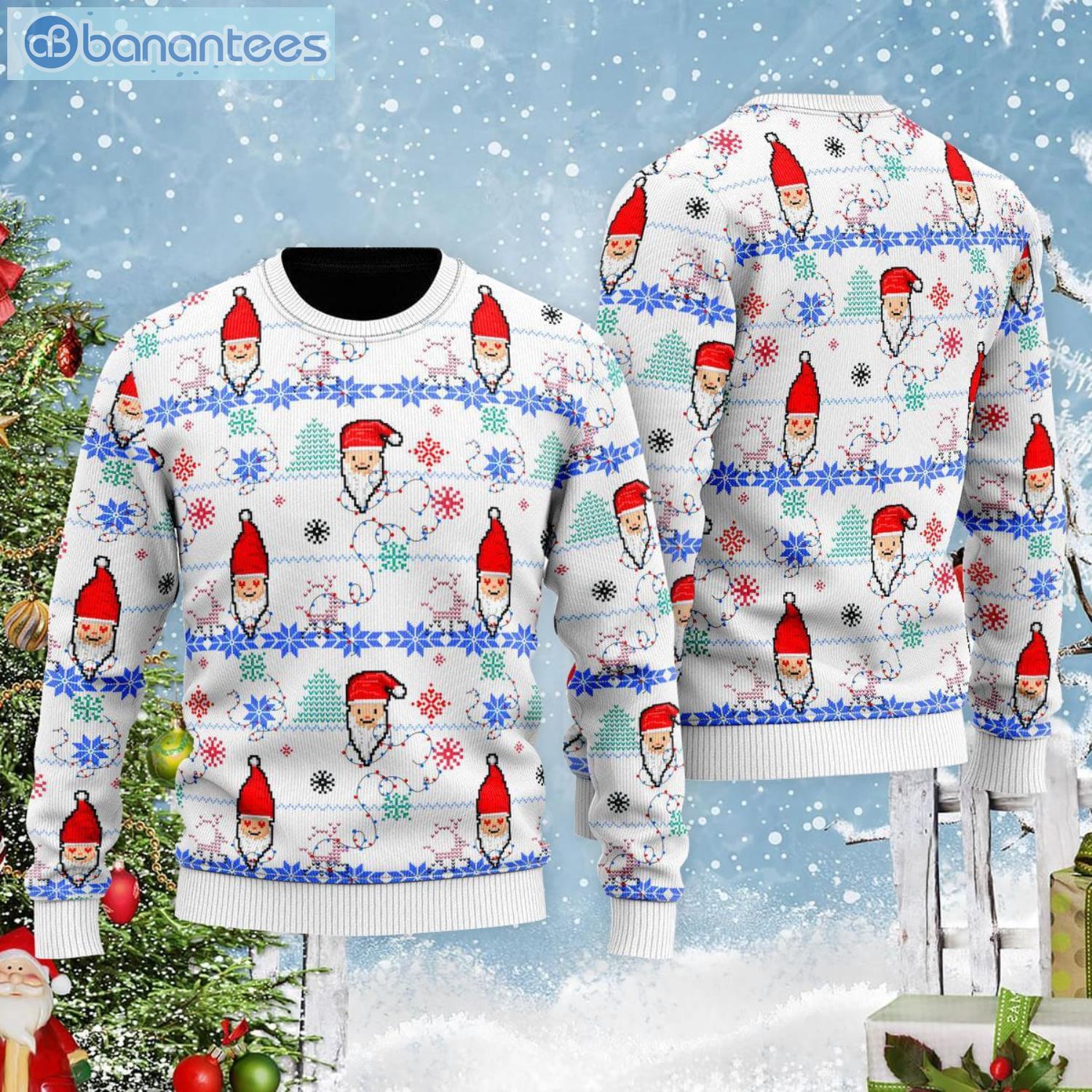 Funny Santa Is Coming Ugly Christmas Sweater Product Photo 1