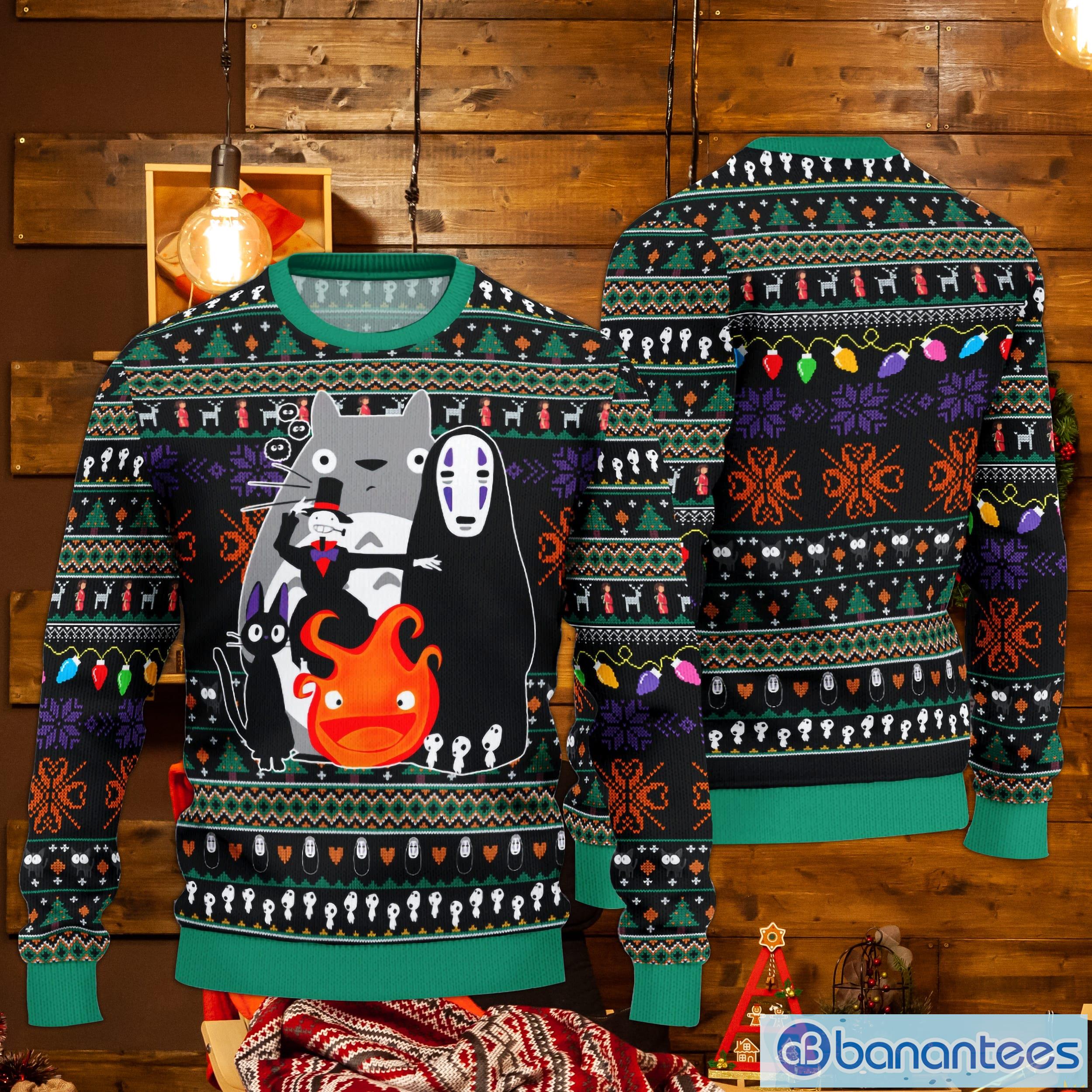 Ghibli Toroto Christmas Gift Ugly Christmas Sweater Product Photo 1