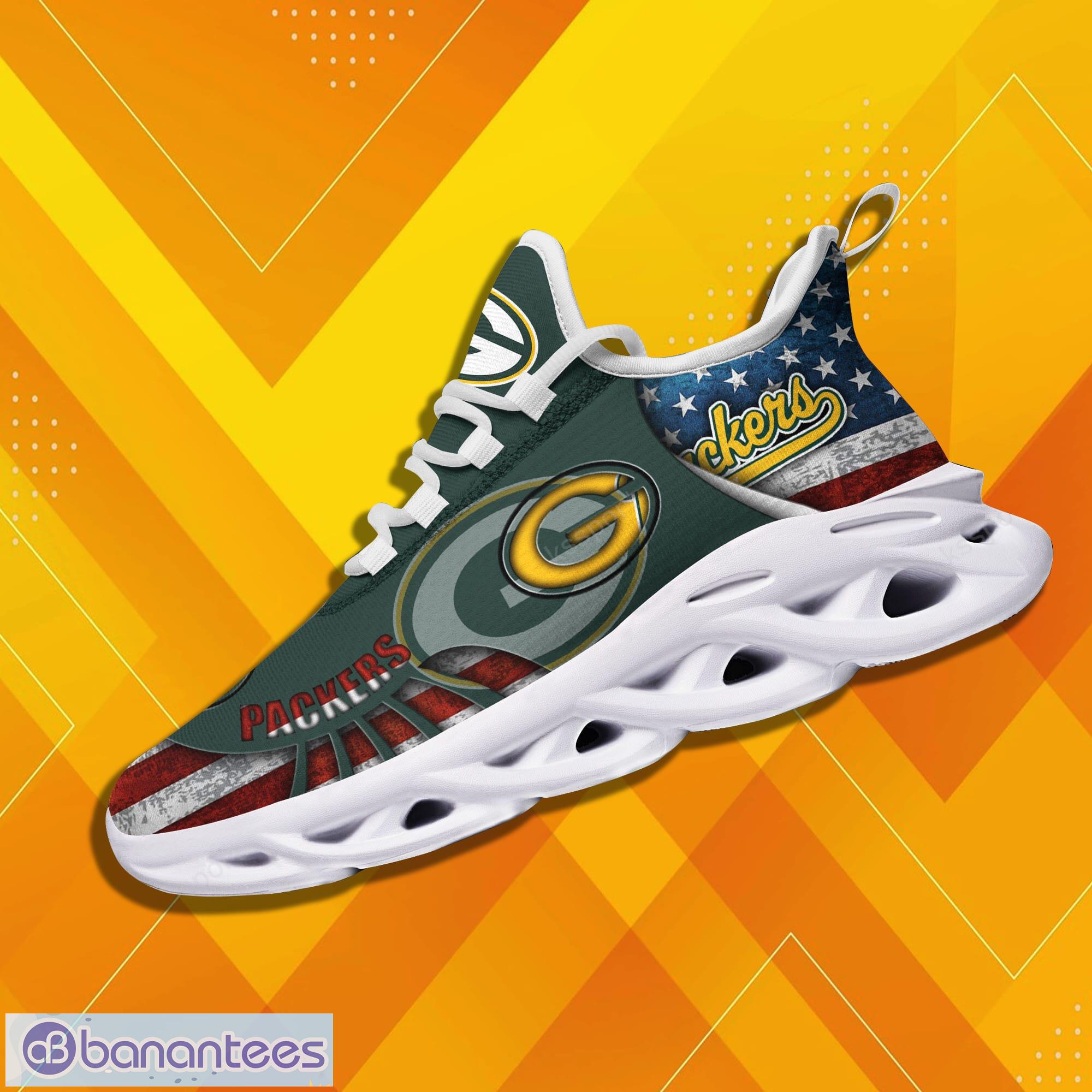 green bay packers nfl max soul sneakers running shoes 3 image Green Bay Packers NFL Max Soul Sneakers Running Shoes Product Photo 4