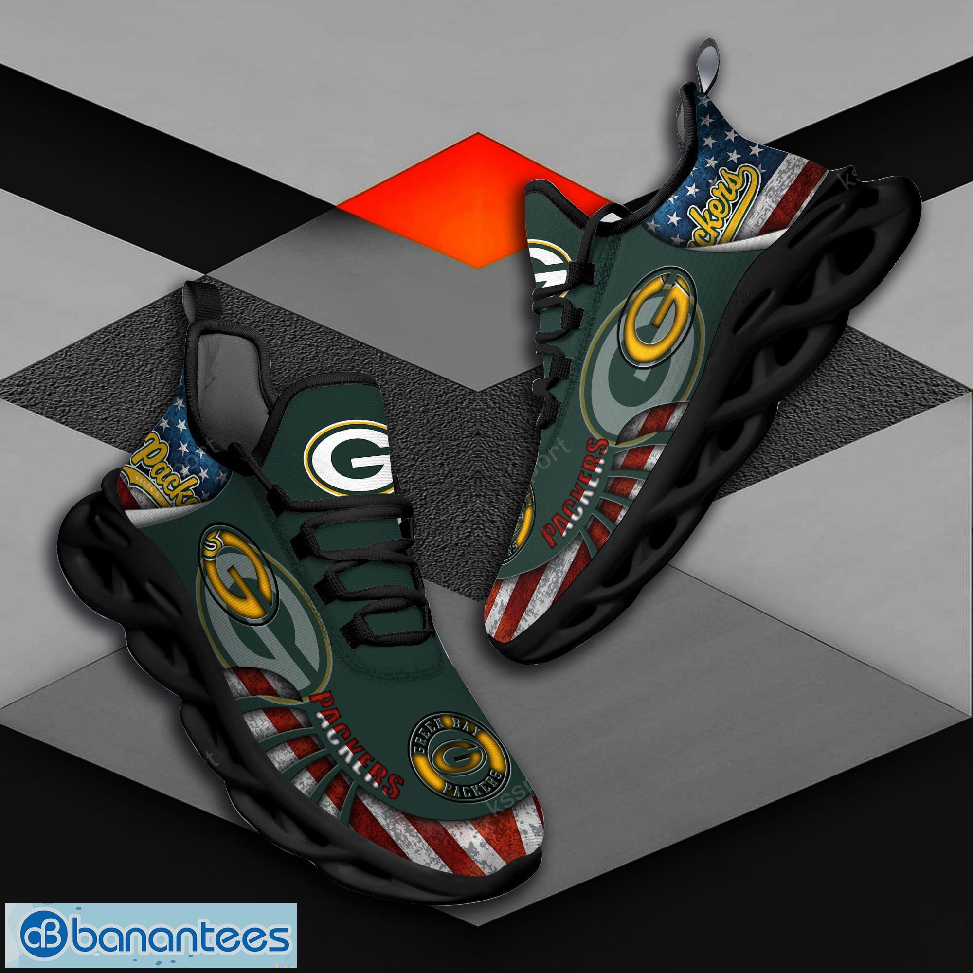 Green Bay Packers NFL Max Soul Sneakers Running Shoes Product Photo 1 Green Bay Packers NFL Max Soul Sneakers Running Shoes Product Photo 1