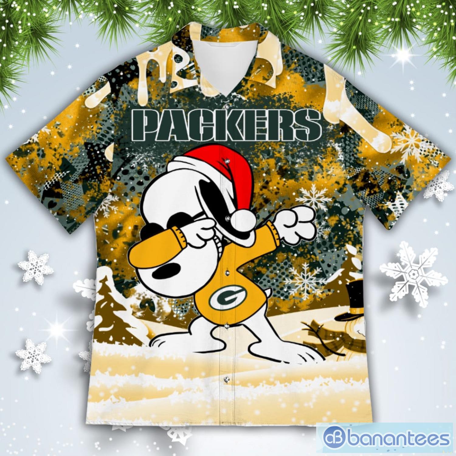 Snoopy The Peanuts Green Bay Packers Christmas Shirt