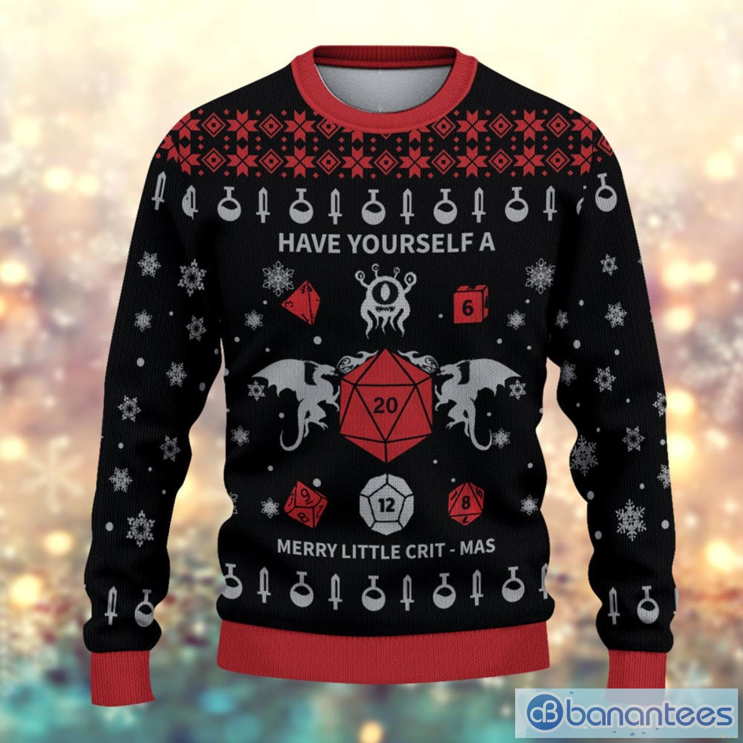 Have Yourself A Merry Little Crit Mas Christmas Ugly Sweater Product Photo 3