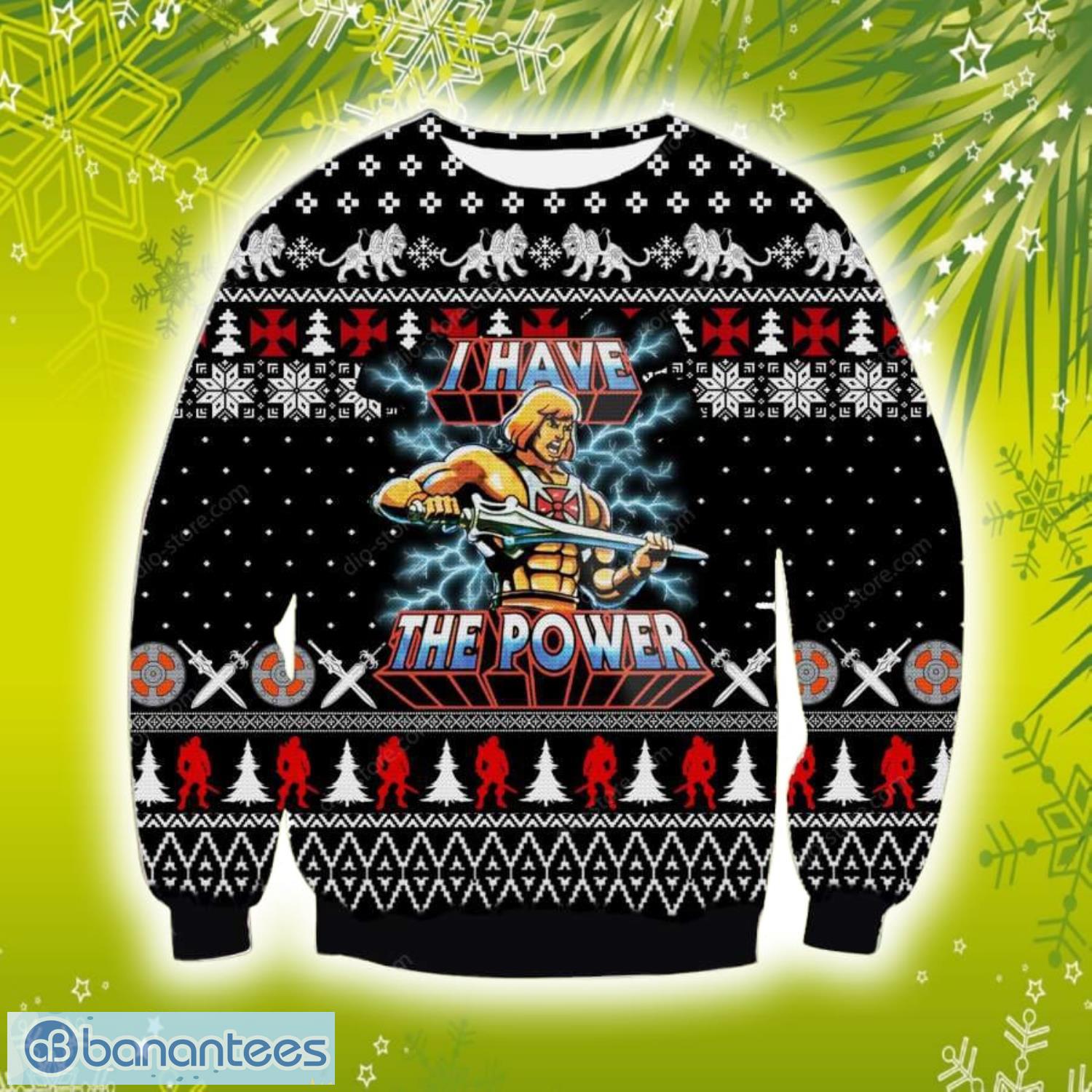 He Man 3D Christmas Knitting Pattern Ugly Sweater Sweatshirt Product Photo 1