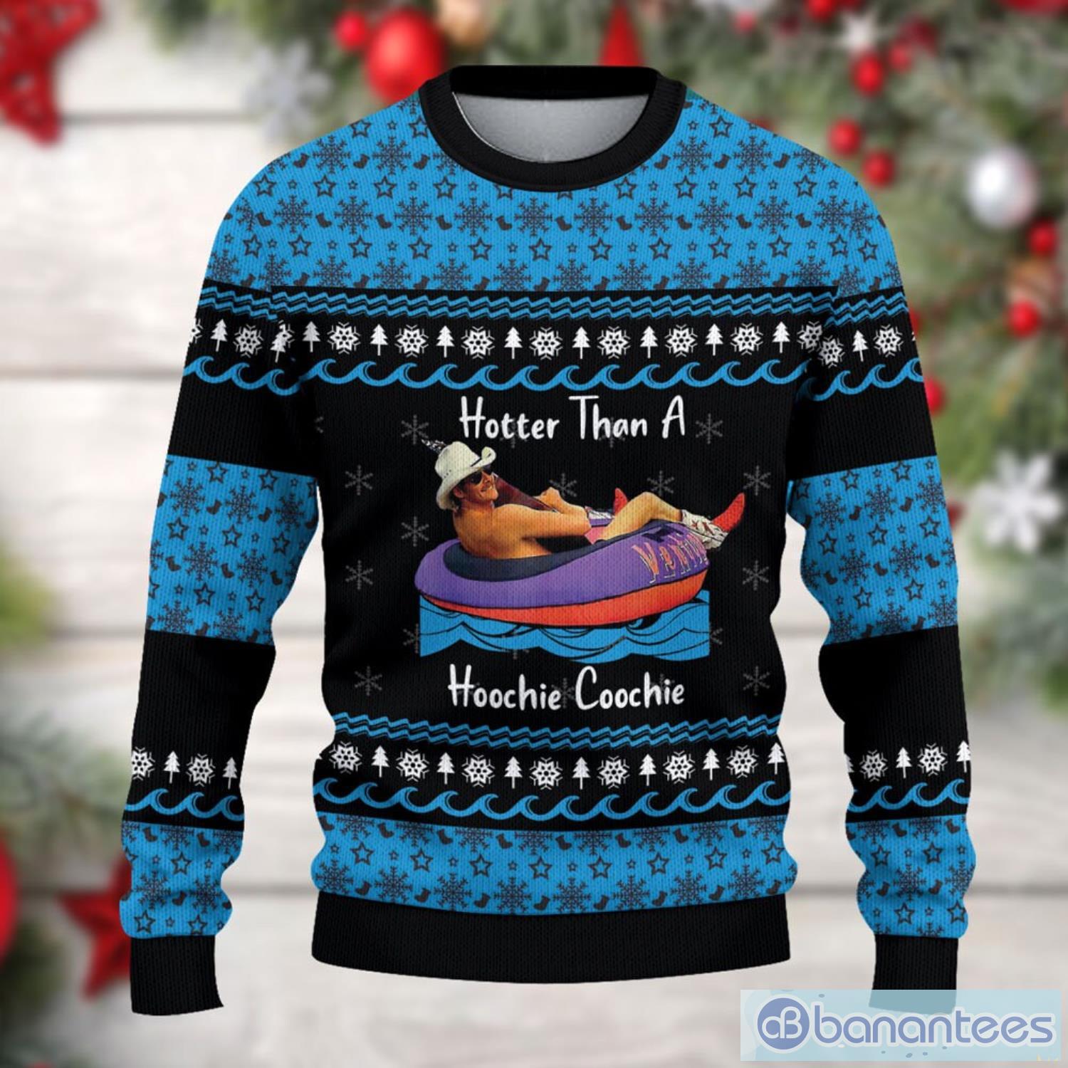 Hotter Than A Hoochie Coochie Christmas Ugly Christmas Sweater Alan Jackson Christmas Sweater Alan Jackson Product Photo 2