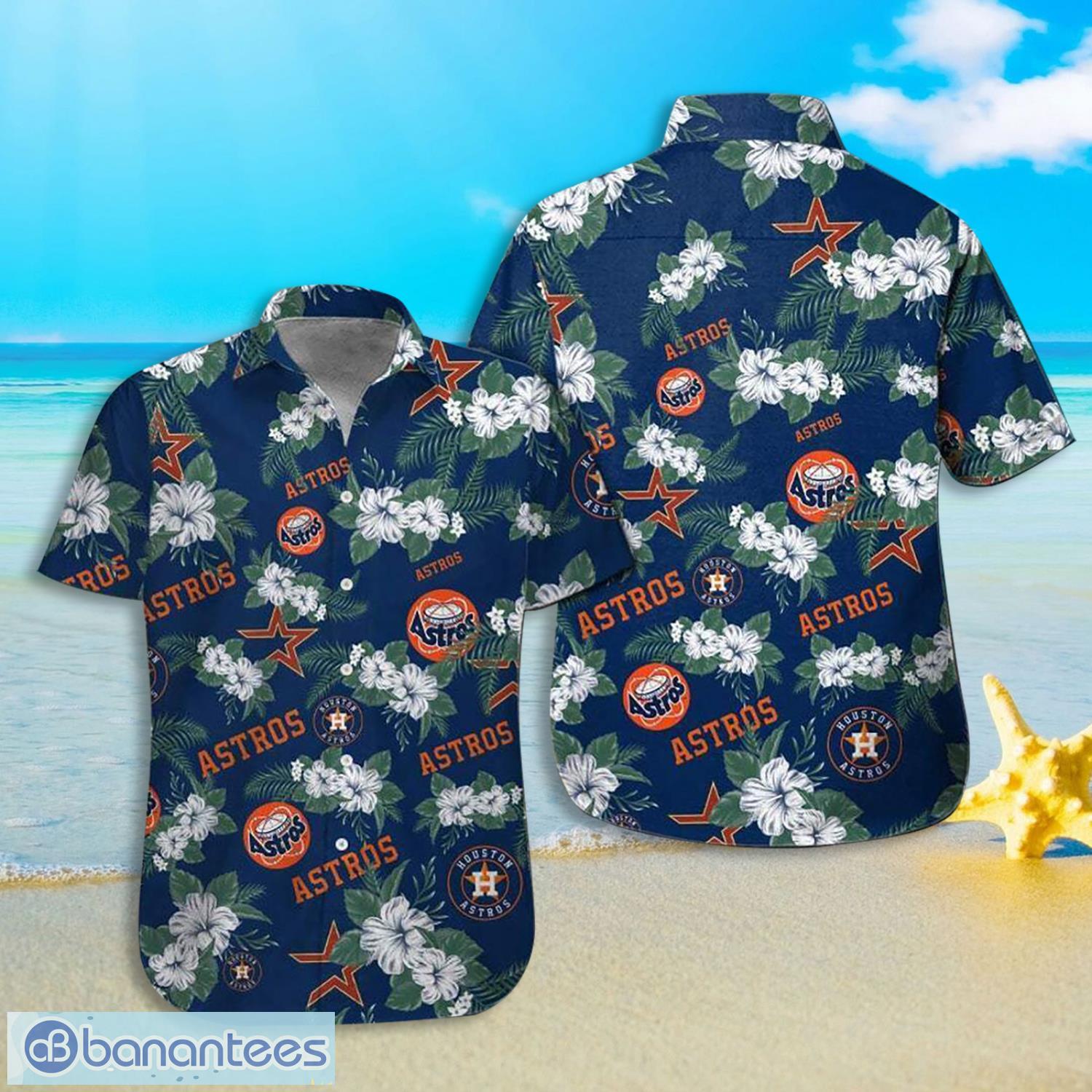 Houston Astros Floral Hawaiian Shirt