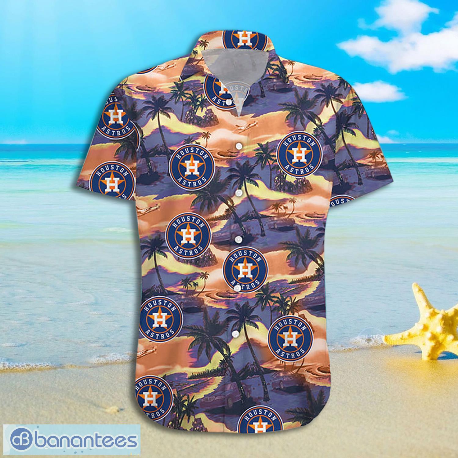 Houston Astros Island Palm Tree Full Print Hawaiian Shirt Product Photo 2