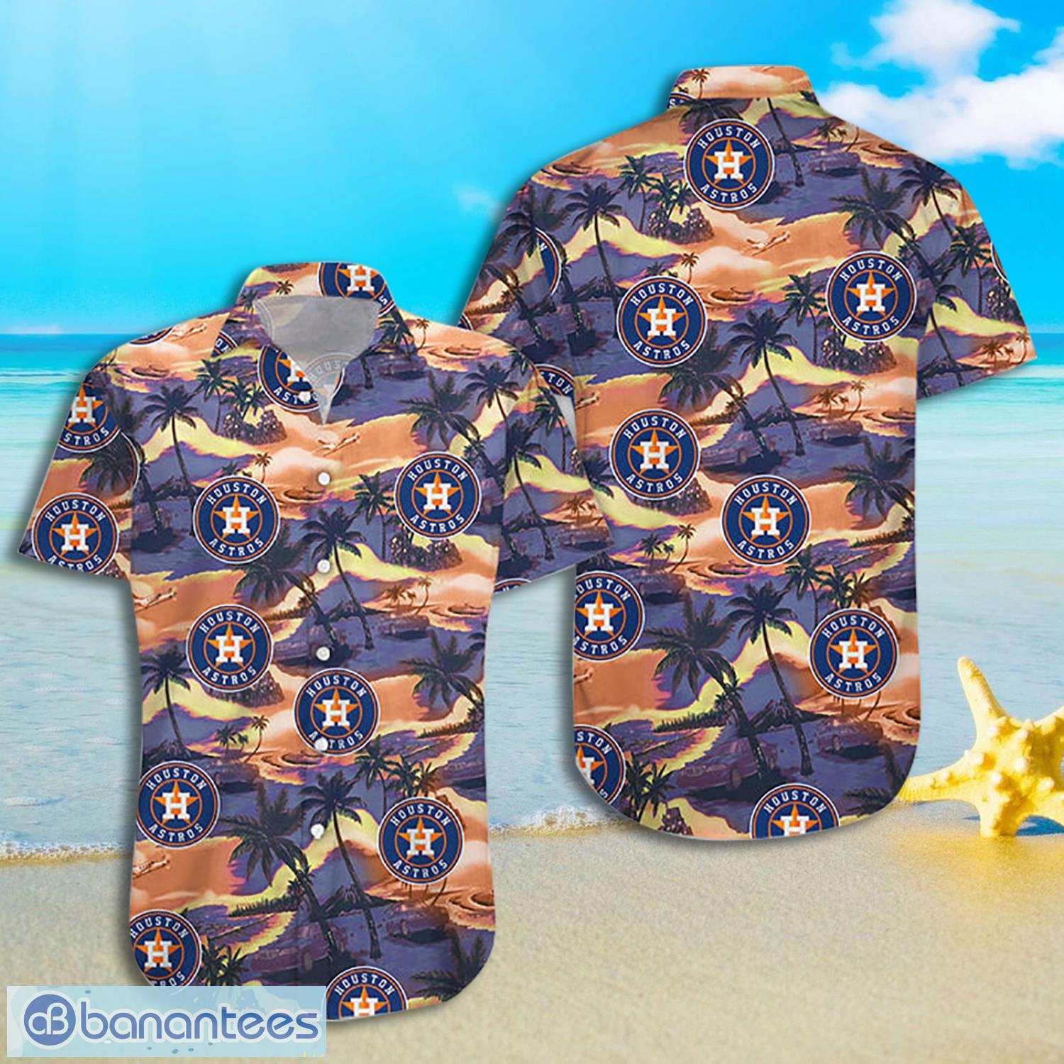 Houston Astros Island Palm Tree Full Print Hawaiian Shirt Product Photo 1