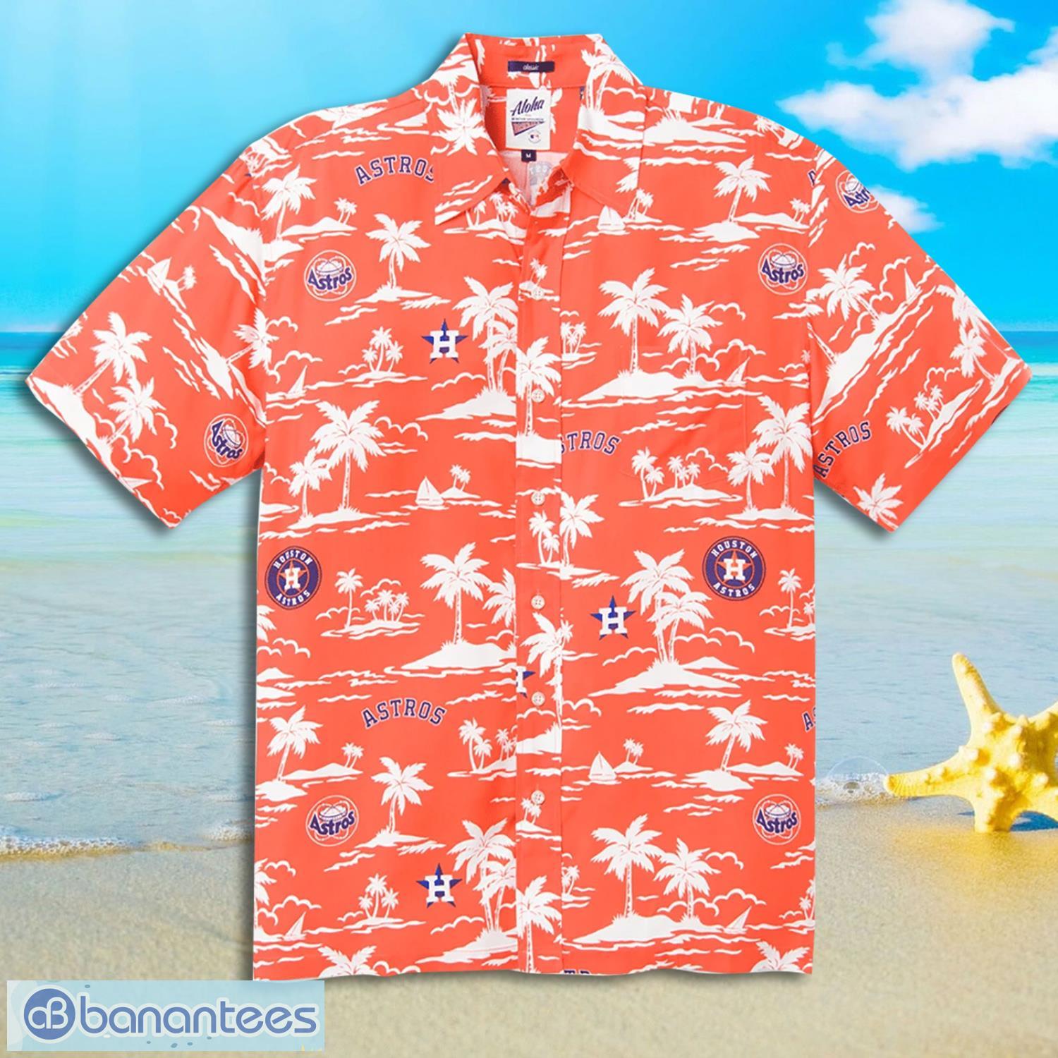 Houston Astros Baseball Pattern Vintage Hawaiian Shirt - Limotees