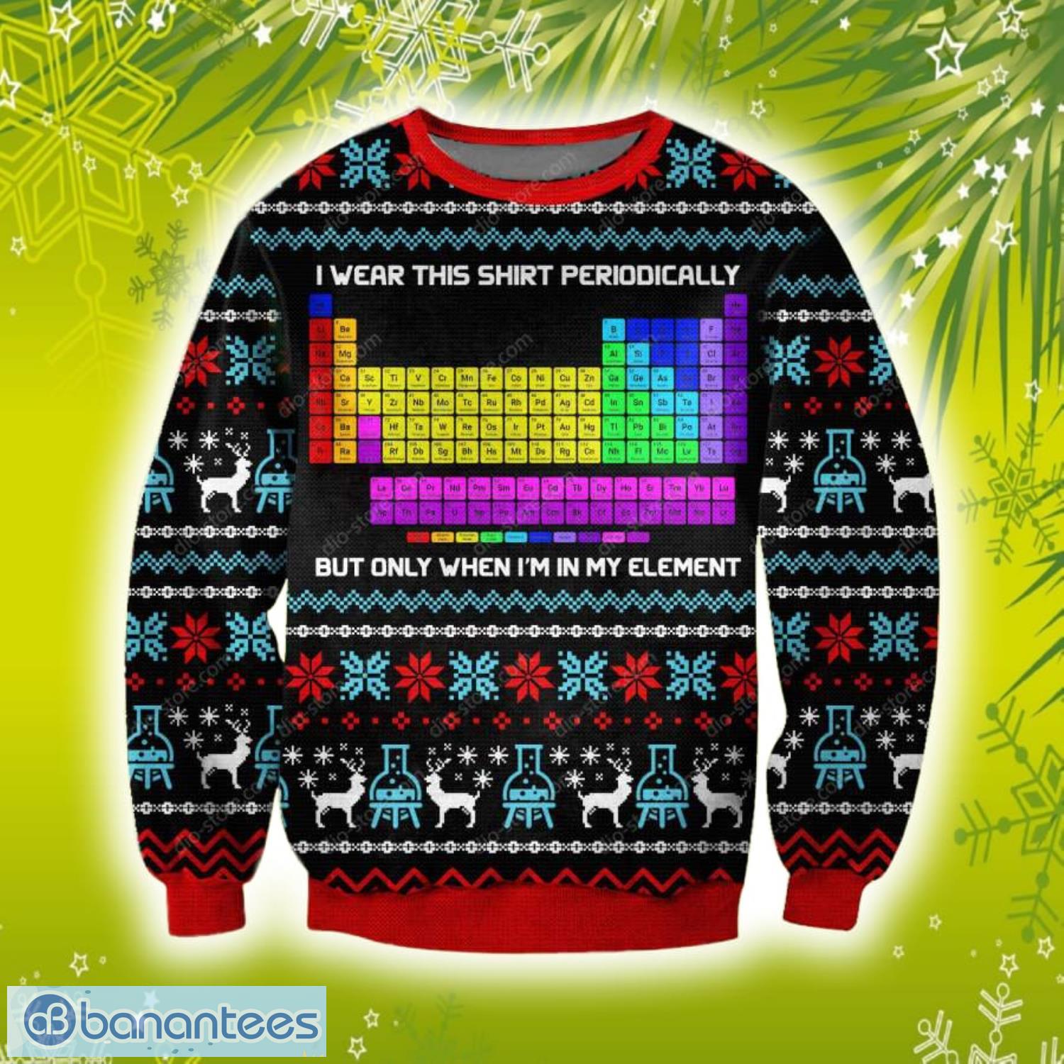 I Wear This Shirt Periodically 3D Christmas Knitting Pattern Ugly Sweater Sweatshirt Product Photo 1 I Wear This Shirt Periodically 3D Christmas Knitting Pattern Ugly Sweater Sweatshirt Product Photo 1