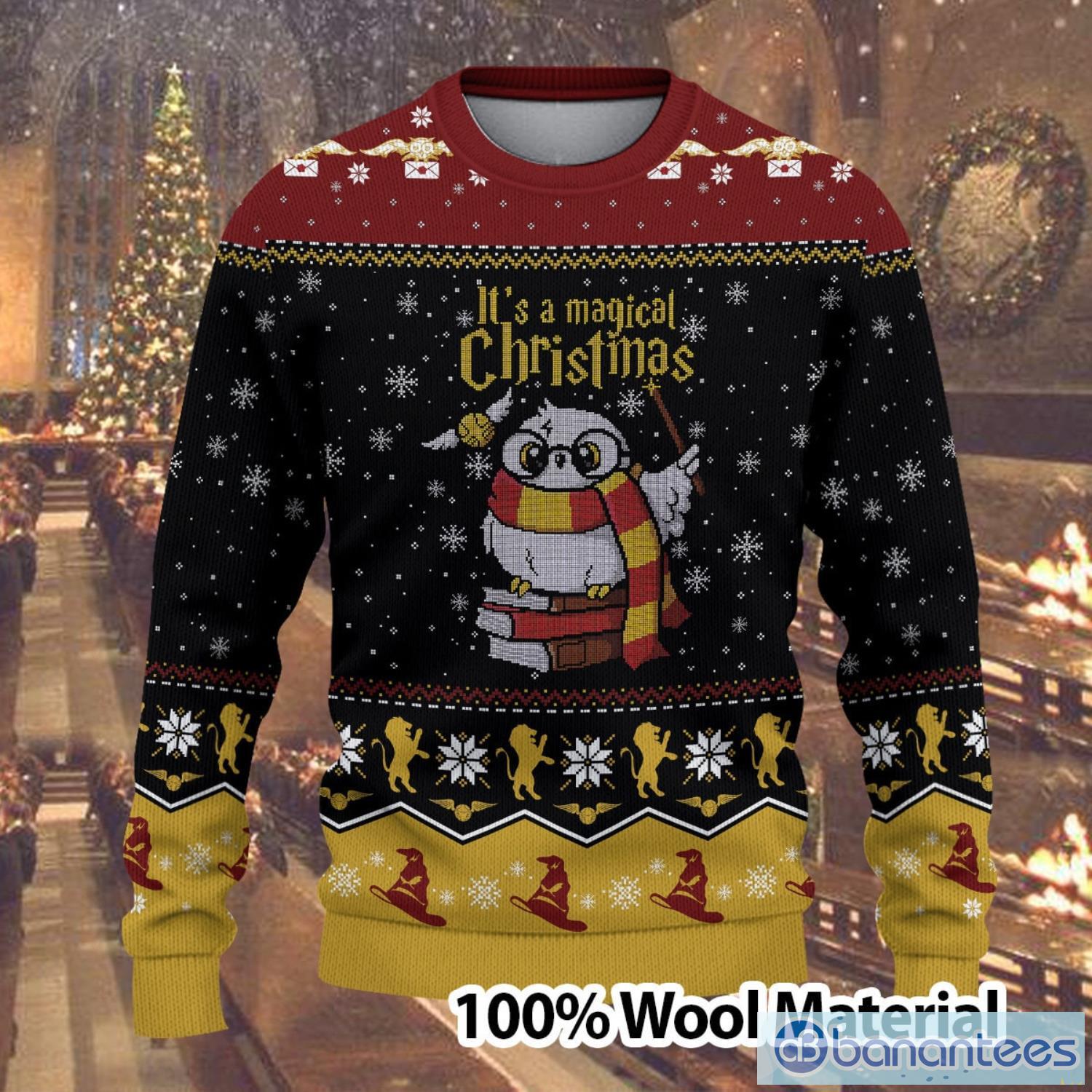 It’s A Magical Christmas Ugly Sweater Hedwig Movies Product Photo 2