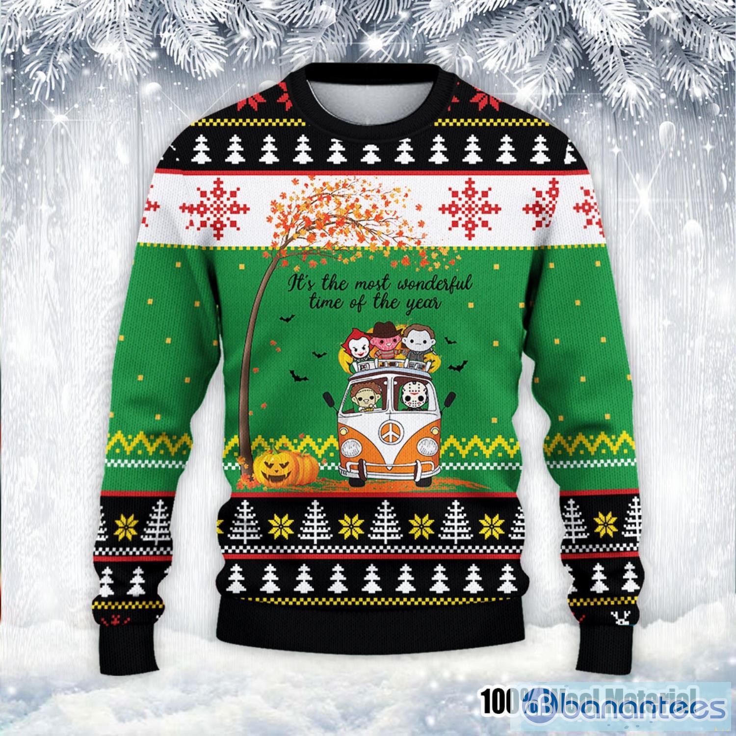 Its The Most Wonderful Time Of The Year Ugly Christmas Sweater Halloween Christmas Sweater Product Photo 2