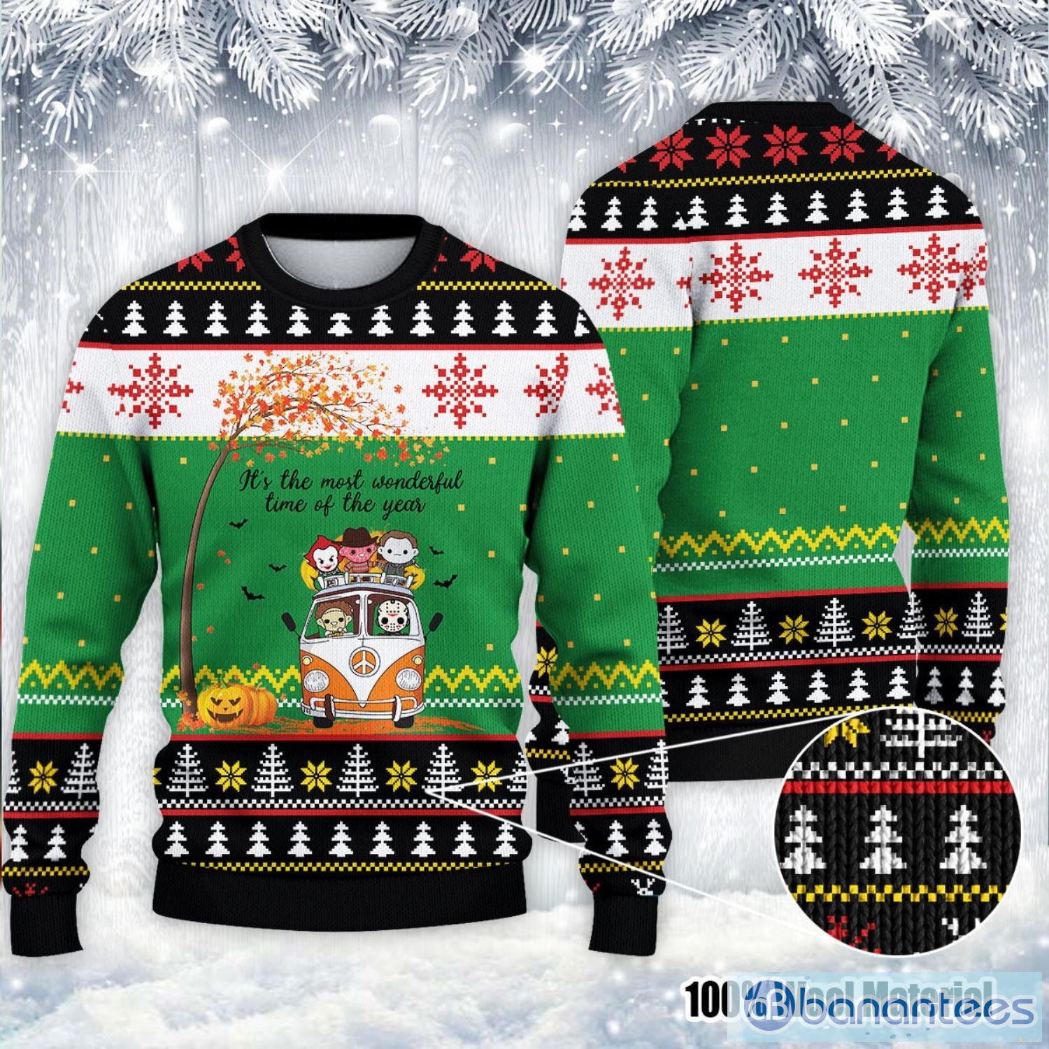 It's The Most Wonderful Time Of The Year Ugly Christmas Sweater Halloween Christmas Sweater Product Photo 1
