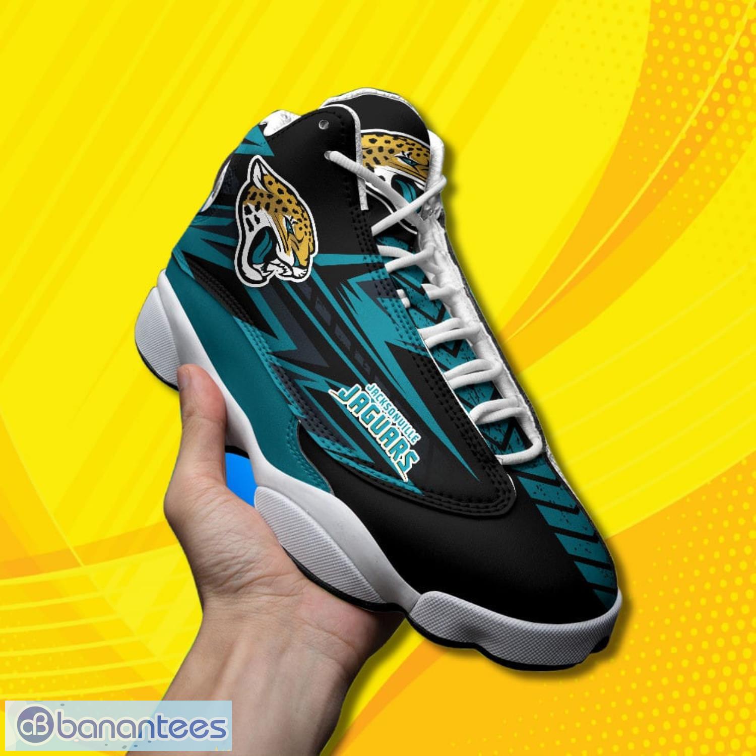 Jacksonville Jaguars Weed Pattern Air Jordan 13 Shoes For Fans