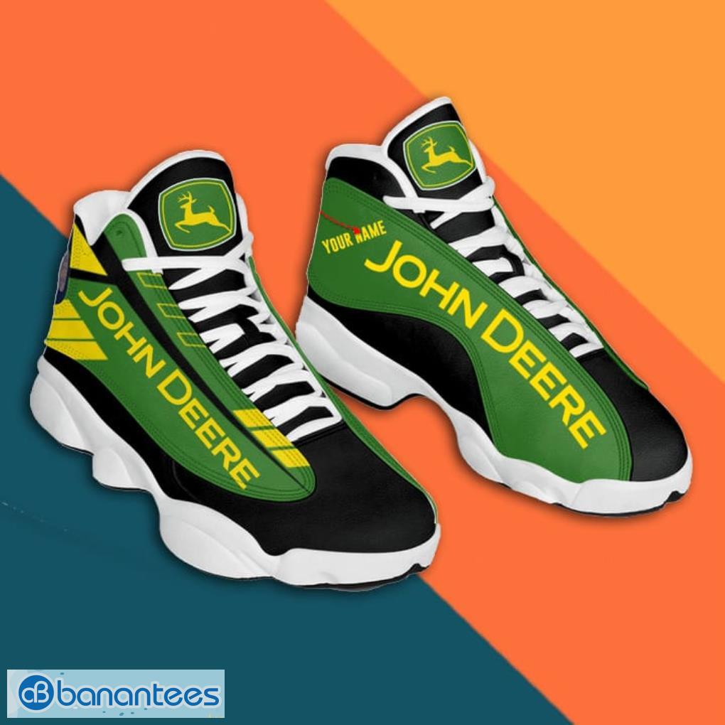 John Deere Green And Black Air Jordan 13 Custom Shoes Product Photo 3