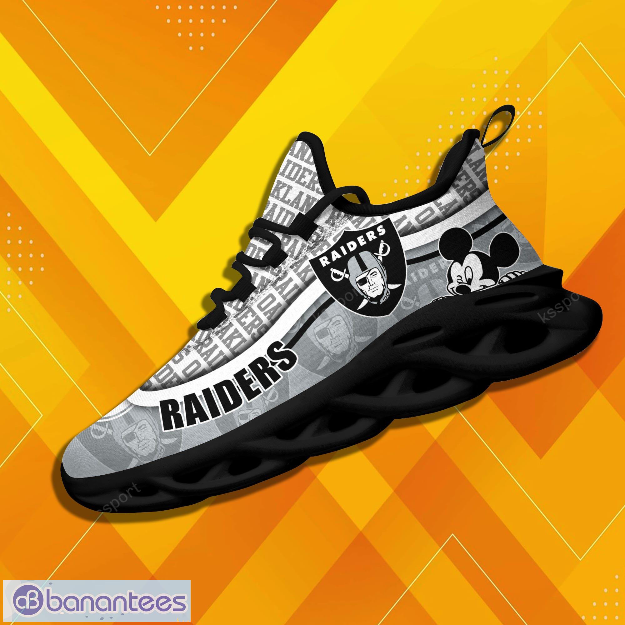 Las Vegas Raiders Nfl Max Soul Sneakers Sport Shoes - Banantees