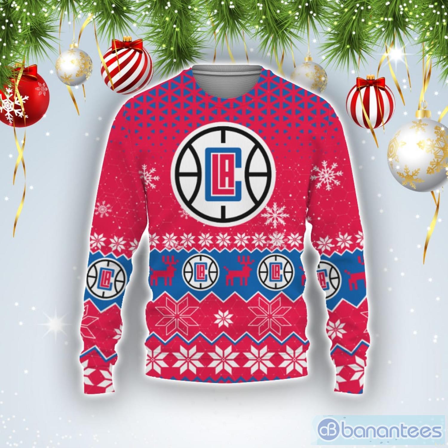 Los Angeles Clippers Sports Football American Ugly Christmas Sweater Product Photo 1