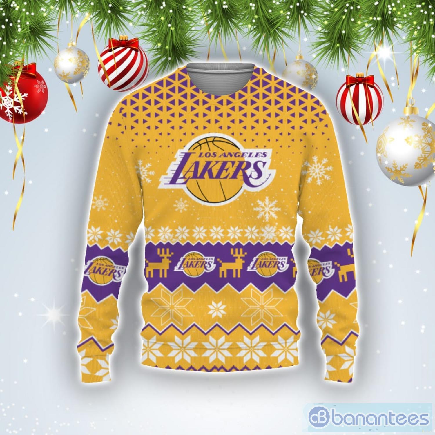 Los Angeles Lakers Sports Football American Ugly Christmas Sweater Product Photo 1